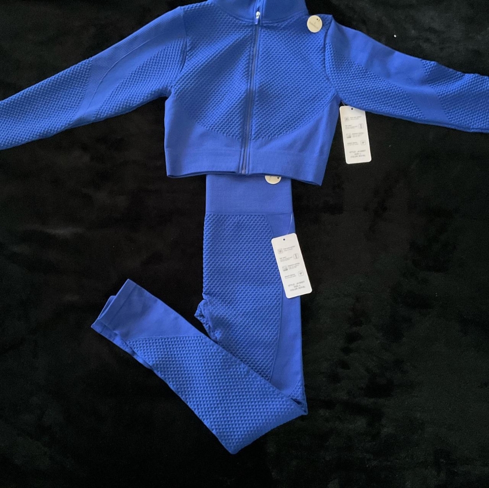 Blue Activewear Set Size Large